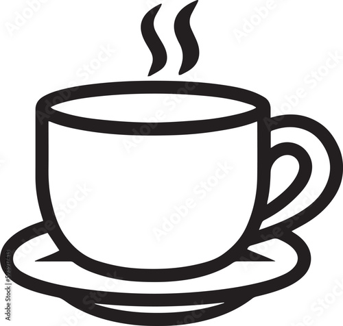 Coffee cup icon Vector illustration, SVG