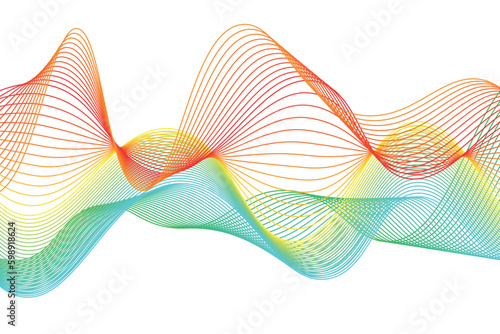 colorful gradient wave line. fluid abstract background. suitable for landing page and computer desktop wallpaper