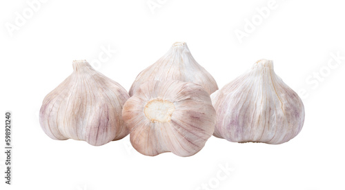 Garlic isolated on transparent png © supamas