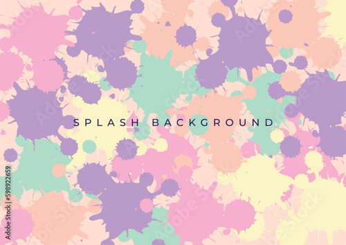 abstract background pattern with colorful splashes