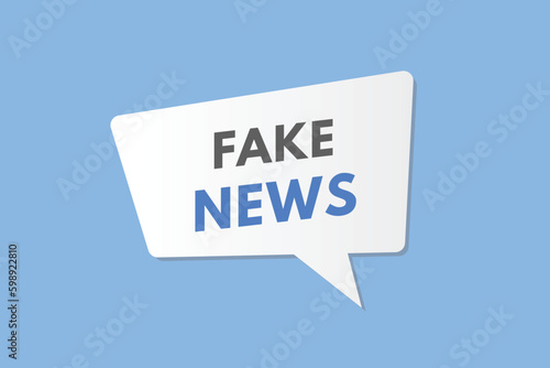 Fake News text Button. Fake News Sign Icon Label Sticker Web Buttons