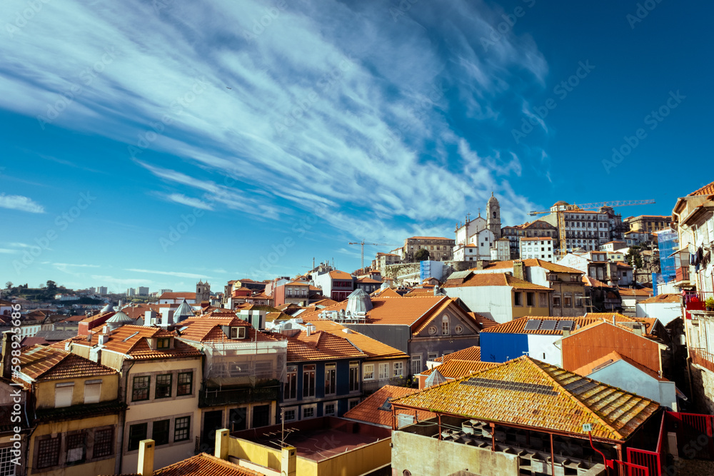 View of the city of porto in the north of Portugal