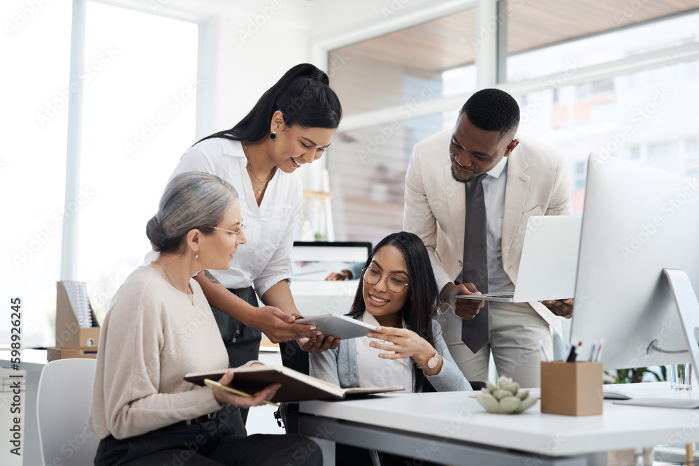 Theyve all got their own ideas. a group of diverse businesspeople having an informal meeting in their office. Theyve all got their own ideas. a group of diverse businesspeople having an informal meeting in their office.