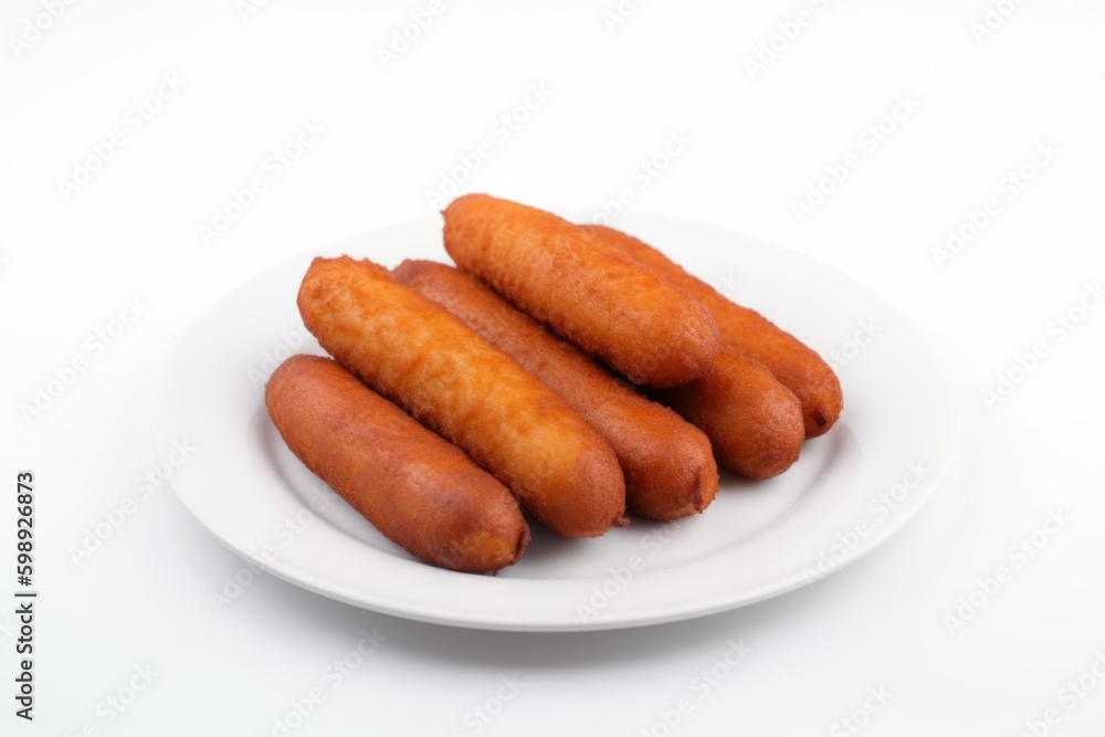 sausage on a white background, ai generative sausage on a white background, ai generative