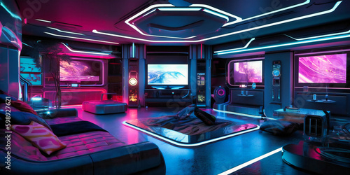 A bold and energetic home theater designed for the ultimate gaming experience