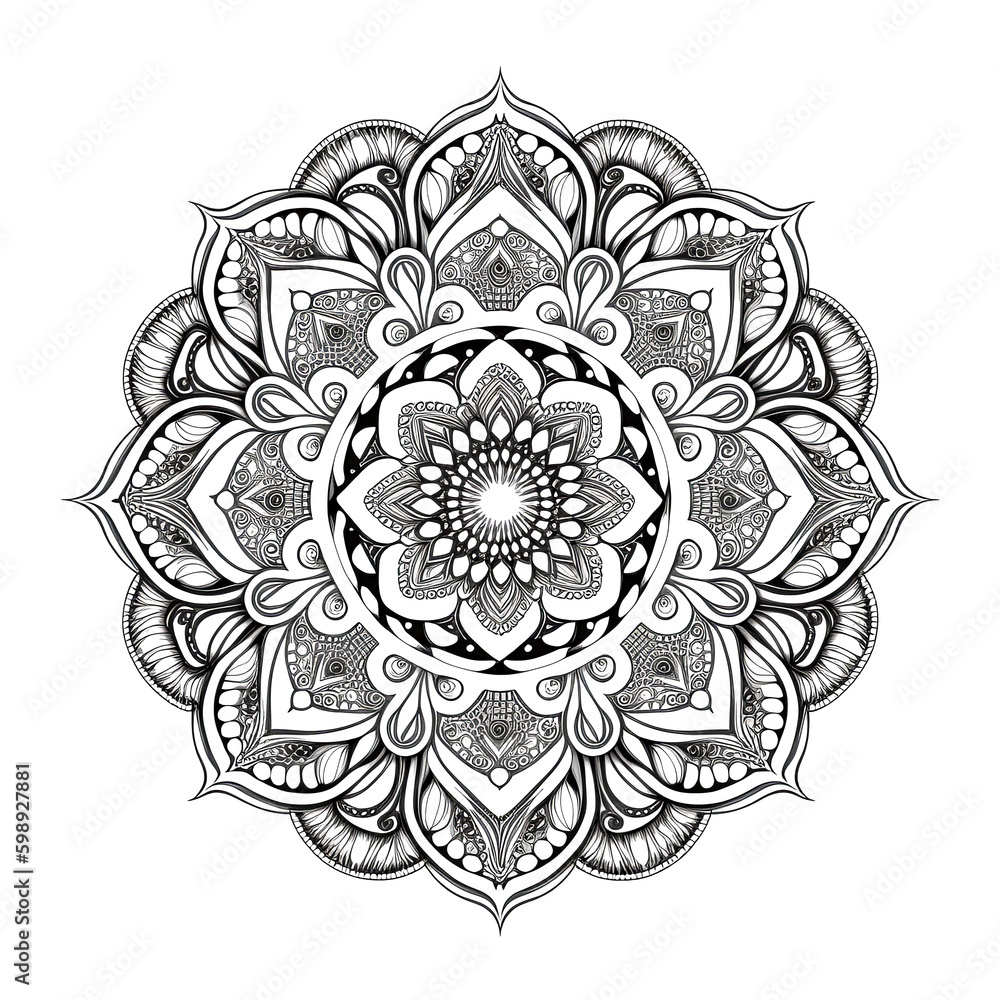 mandala coloring page