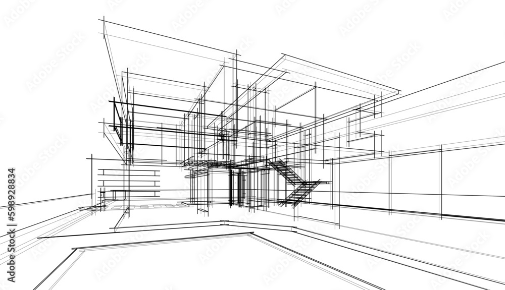 3d model of a house 3d model of a house