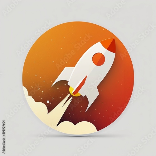 page speed optimize icon rocket  photo
