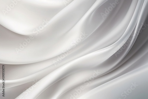 White Silky Smooth Background Generative AI.