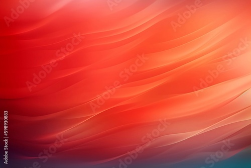 Red Tone Wave Backgrounds Generative AI.