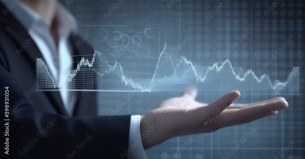 graph concept technology network business analysis virtual chart hand cyberspace. Generative AI. Generative AI graph concept technology network business analysis virtual chart hand cyberspace. Generative AI. Generative AI