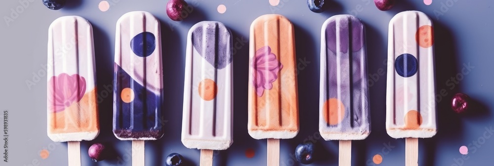 Appetizing ice cream. Aesthetically attractive ice cream. Generative AI Appetizing ice cream. Aesthetically attractive ice cream. Generative AI