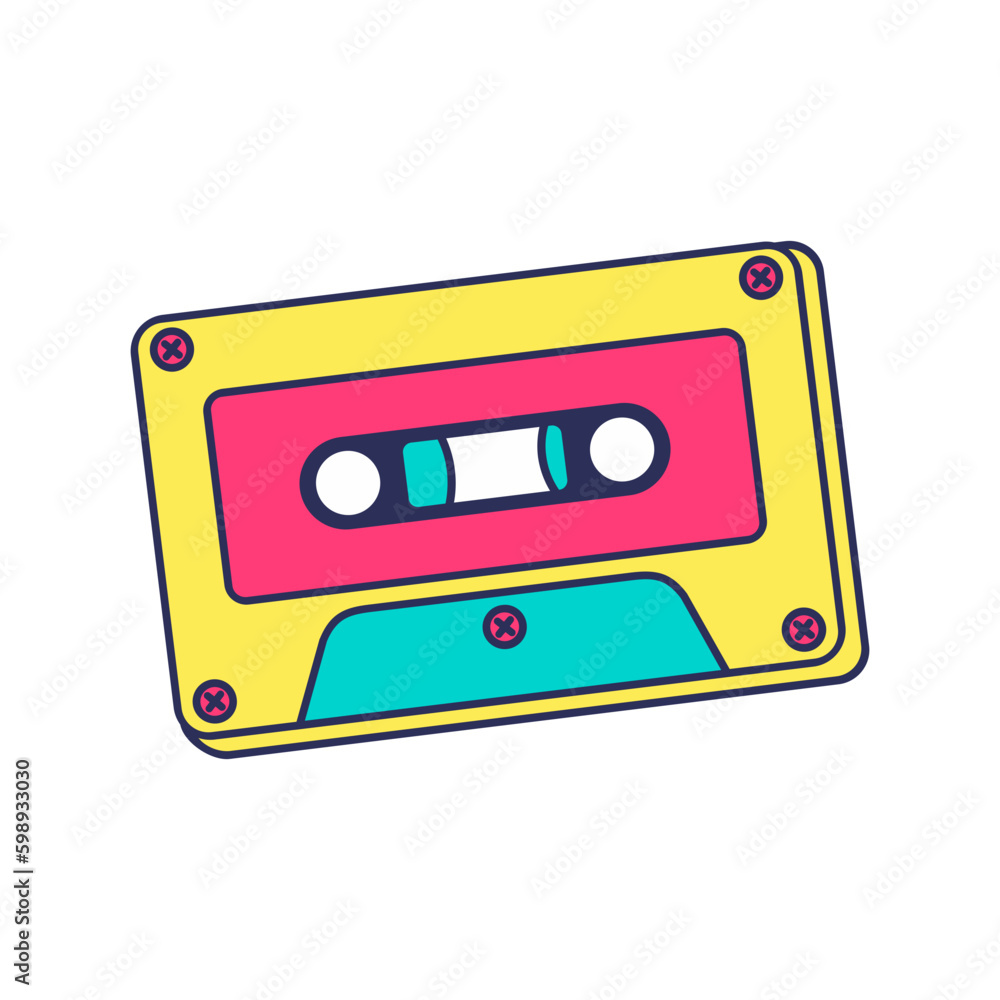 Obraz premium Cassette 90's Illustration