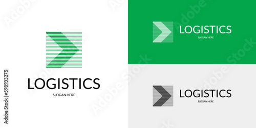 Stylish logistics symbol