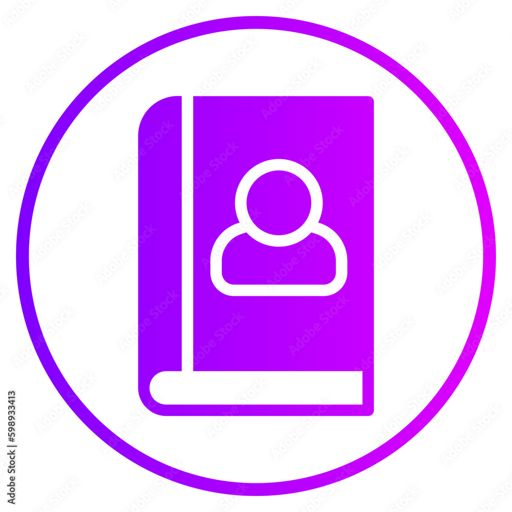 address book gradient icon address book gradient icon