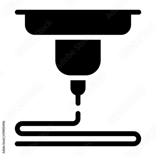 3d printing glyph icon