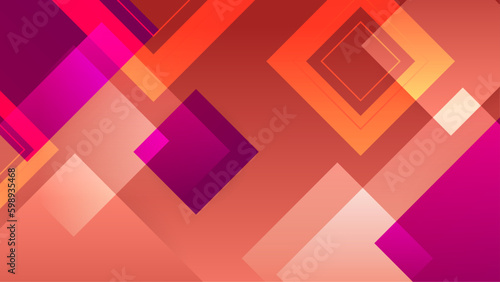 Geometric Abstract Backgrounds Design. Composition of simple geometric shapes on a blue background. For use in Presentation, Flyer and Leaflet, Cards, Landing, Website Design. Vector