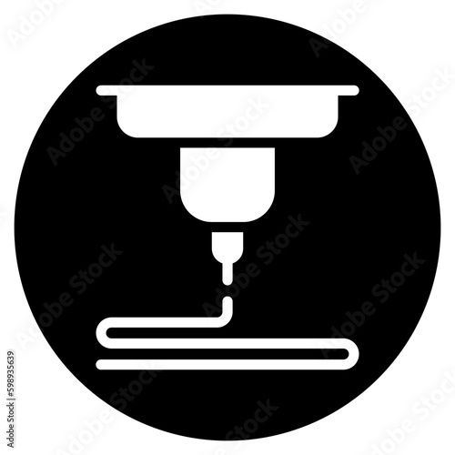 3d printing glyph icon