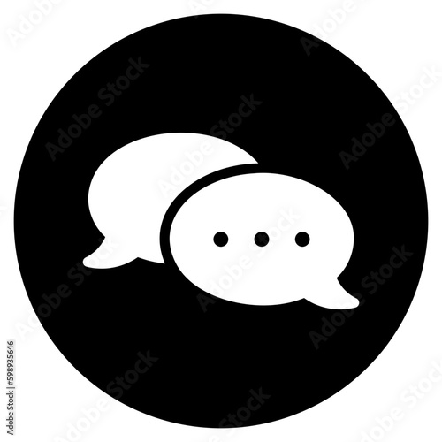 chat glyph icon