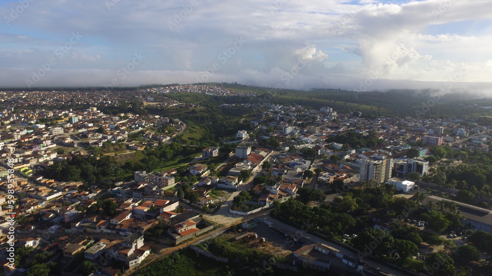 Visão aérea do bairro Recanto do Lago em Teixeira de Freitas na Bahia