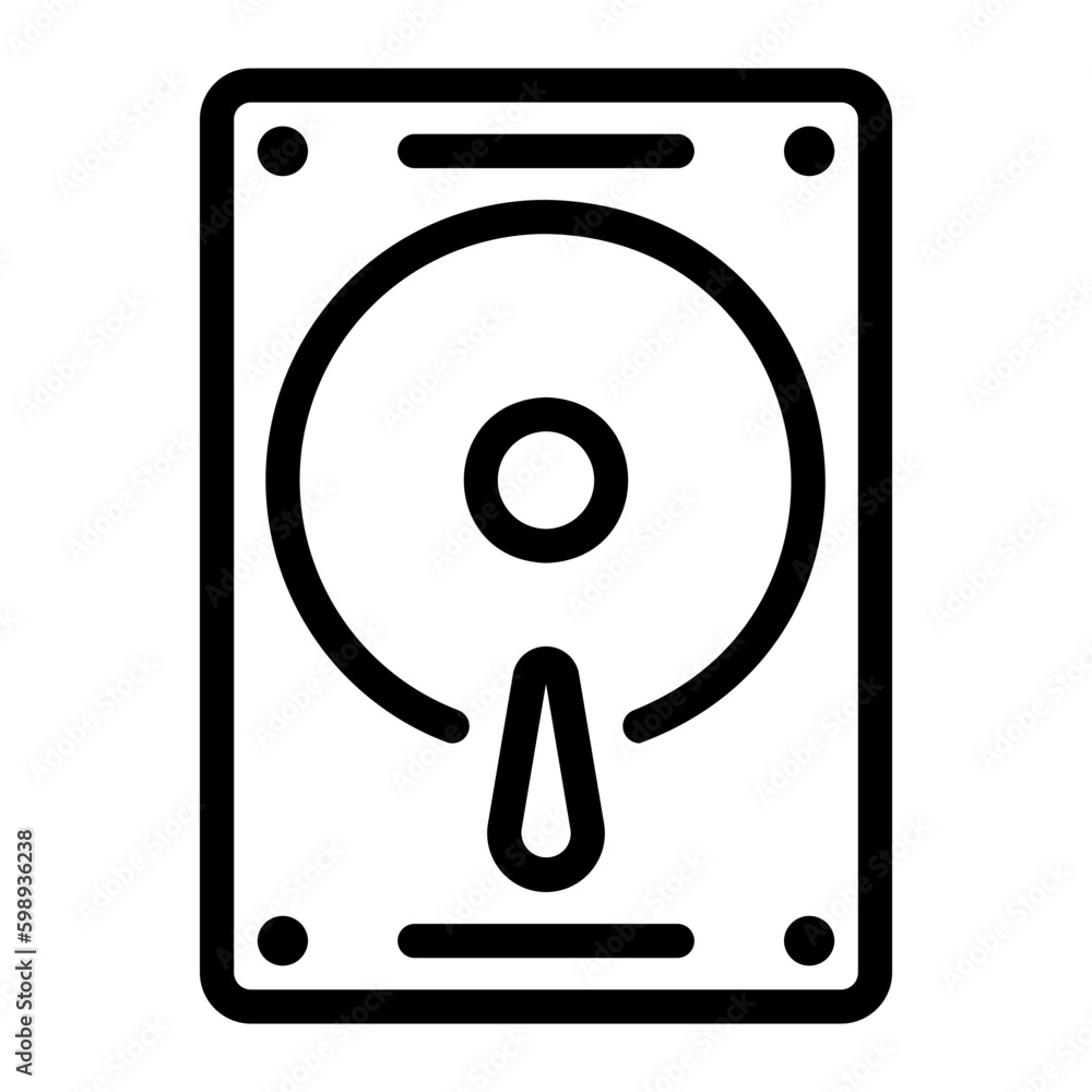 harddisk line icon harddisk line icon