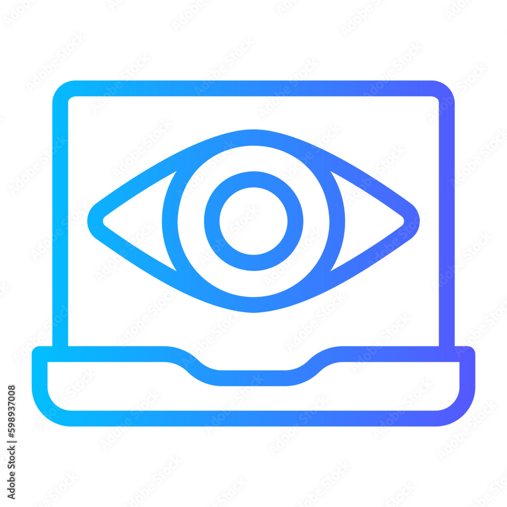 monitoring gradient icon monitoring gradient icon