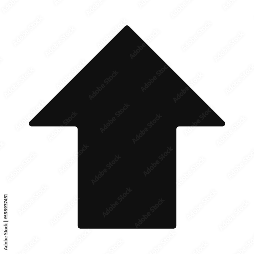 Round Corners Upward Mini Arrow Icon Round Corners Upward Mini Arrow Icon