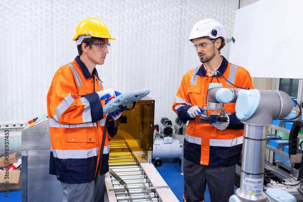 Engineer on training room learn on robotic logistic automation and distribution and trouble shoot Engineer on training room learn on robotic logistic automation and distribution and trouble shoot