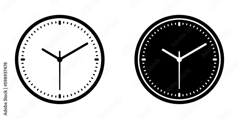 Clock icon. sign for mobile concept and web design. vector illustration Clock icon. sign for mobile concept and web design. vector illustration