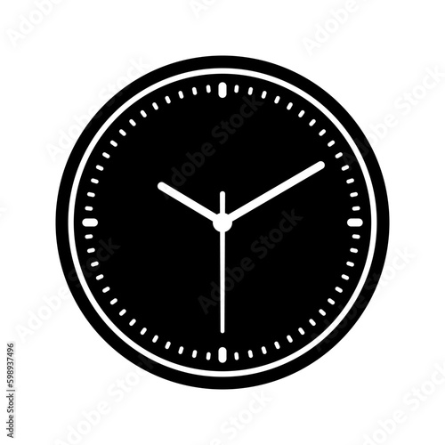Clock icon. sign for mobile concept and web design. vector illustration