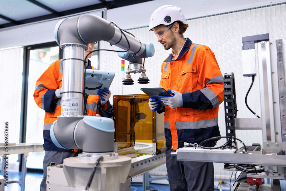 Engineer on training room learn on robotic logistic automation and distribution and trouble shoot Engineer on training room learn on robotic logistic automation and distribution and trouble shoot