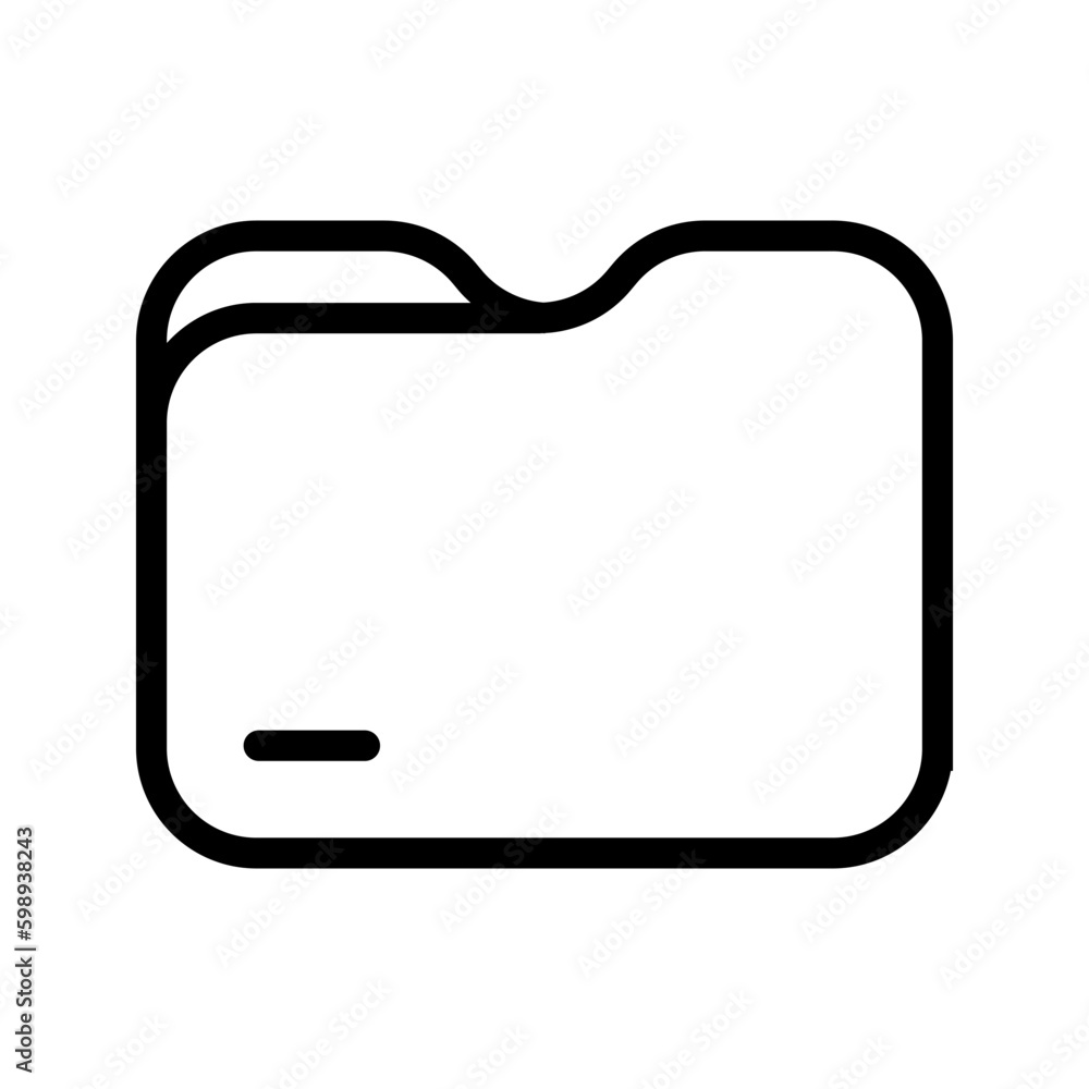 Folder icon. sign for mobile concept and web design. vector illustration Folder icon. sign for mobile concept and web design. vector illustration