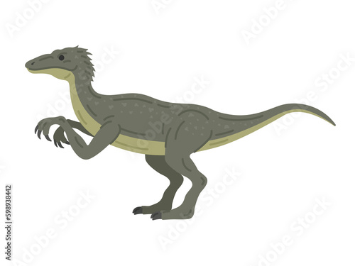 恐竜のラプトルのイラスト © R-DESIGN