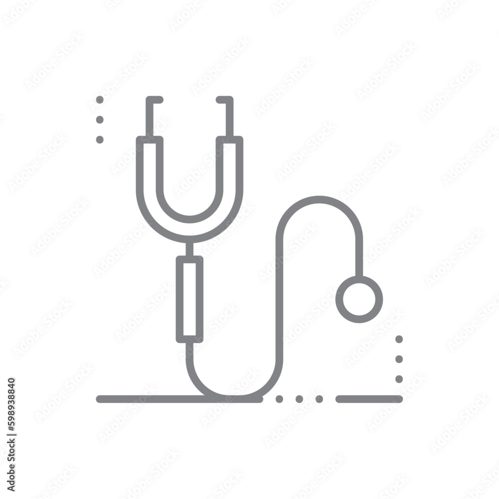 Stetoscope Digital Healthcare icon with black outline style. hospital, medicine, doctor, emergency, care, cardiology, diagnosis. Vector illustration Stetoscope Digital Healthcare icon with black outline style. hospital, medicine, doctor, emergency, care, cardiology, diagnosis. Vector illustration