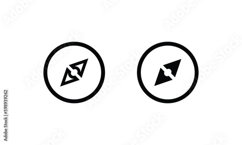 Free Download Navigator icon Compass technology, geolocation pointing north east icons button,vector, sign, symbol, logo, illustration, editable stroke, flat design style isolaated on white linear pictogram - GFXLoad