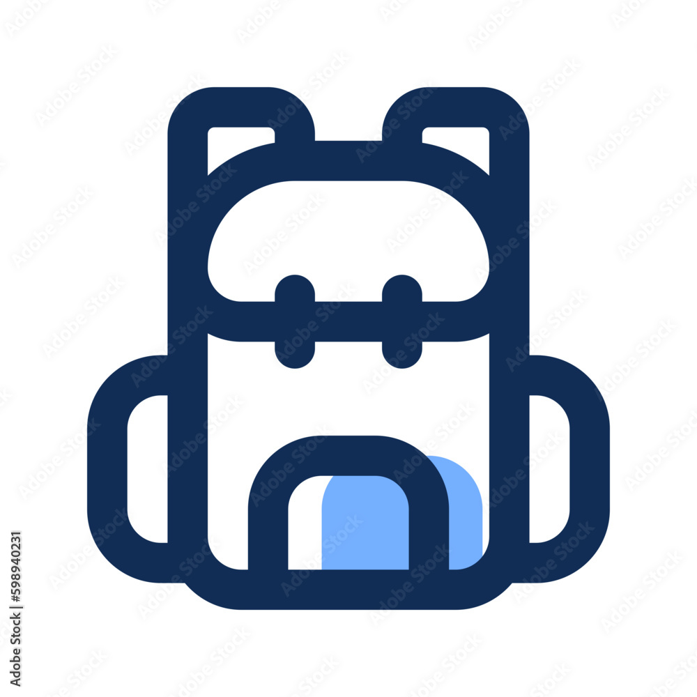 school bag filled line icon school bag filled line icon