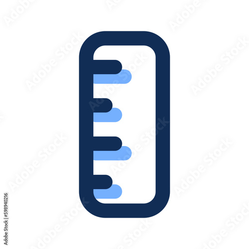 ruler filled line icon