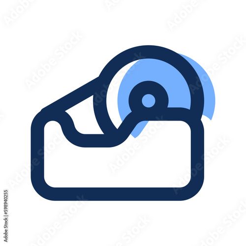 tape dispenser filled line icon