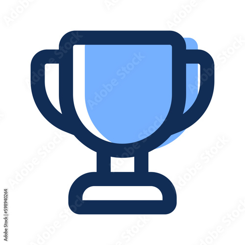 trophy filled line icon
