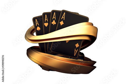 PNG casino mix slot machine roulette dice set card chips 3d render 3d rendering illustration 