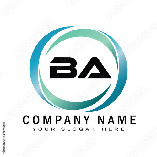 ba creative logo design for company photo