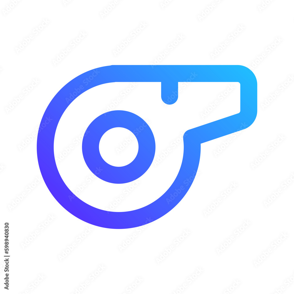 whistle gradient icon whistle gradient icon