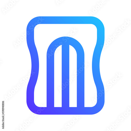 pencil sharpener gradient icon