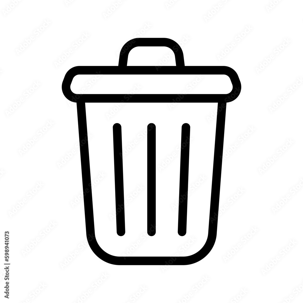 Delete icon. sign for mobile concept and web design. vector illustration Delete icon. sign for mobile concept and web design. vector illustration