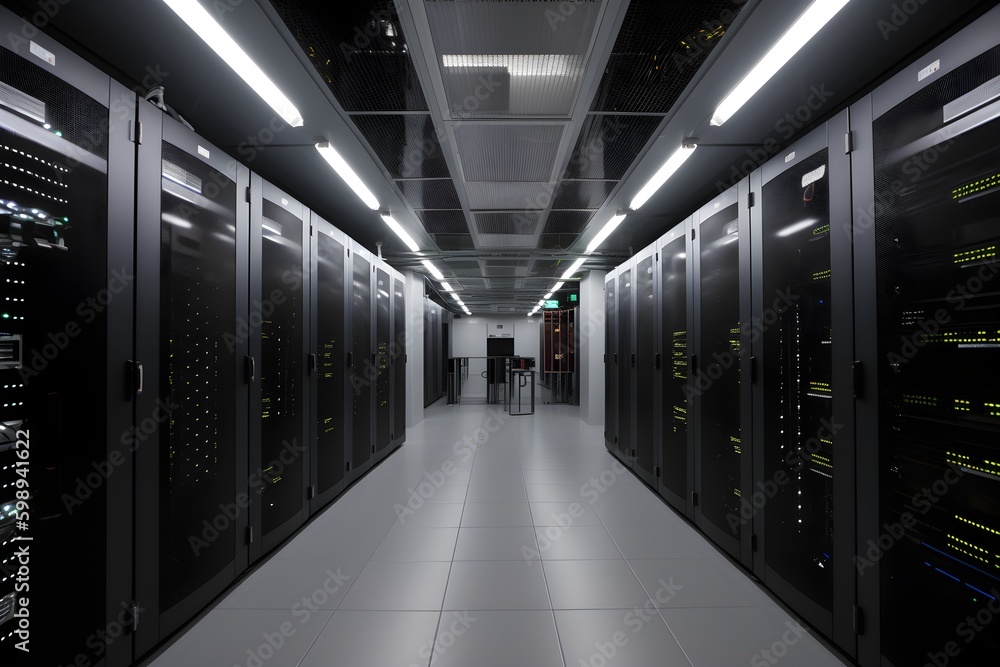 Data Center Interior, network and Internet Communication Technology, server room, Data Center Interior, network and Internet Communication Technology, server room,