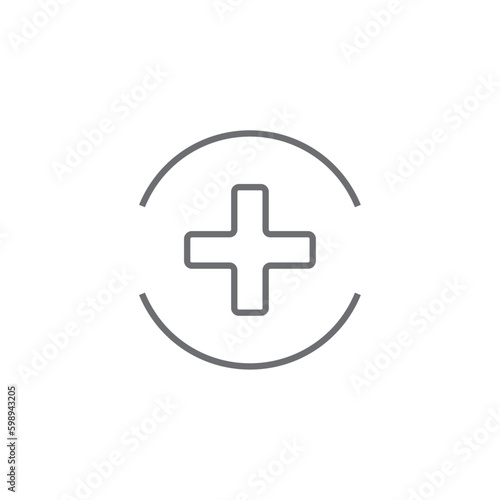 Recovery Crisis management icon with black outline style. data, repair, restore, recover, regeneration. Vector illustration