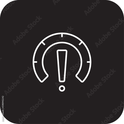 Risk Crisis management icon with black filled line style. safety, danger, information, attention, analysis, control, caution. Vector illustration