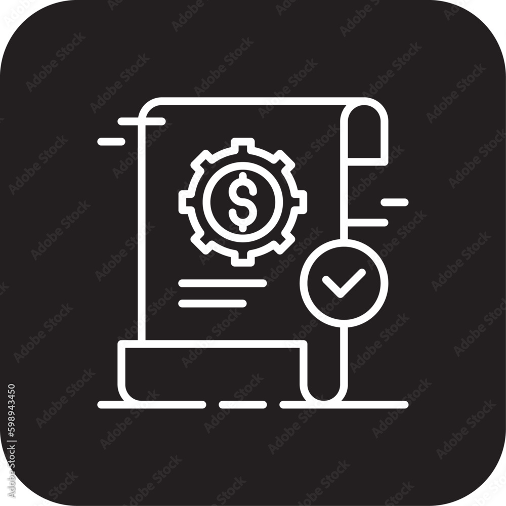 Budget Report Crisis management icon with black filled line style. finance, account, analysis, accounting, paper, invoice, data. Vector illustration Budget Report Crisis management icon with black filled line style. finance, account, analysis, accounting, paper, invoice, data. Vector illustration