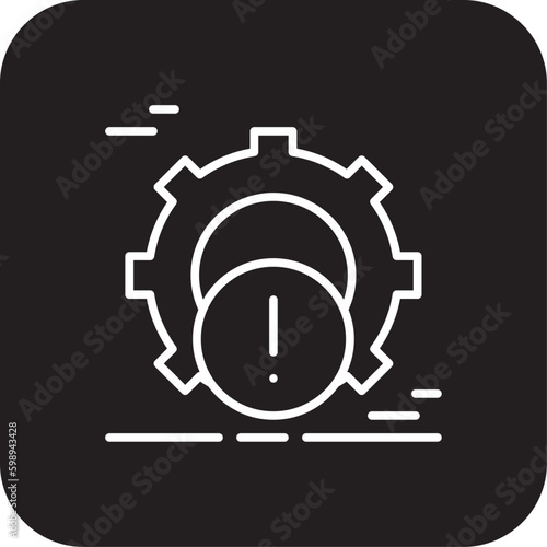 Risk Management Crisis management icon with black filled line style. process, solution, project, control, danger, digital, protection. Vector illustration