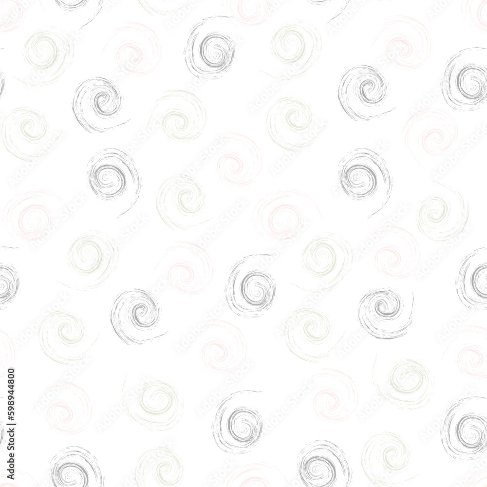 Simple seamless pattern with swirls on a white background Simple seamless pattern with swirls on a white background